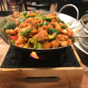Min's Dumpling House - Spicey chicken in hot pot - Dim Sum Near Me - Corona, California