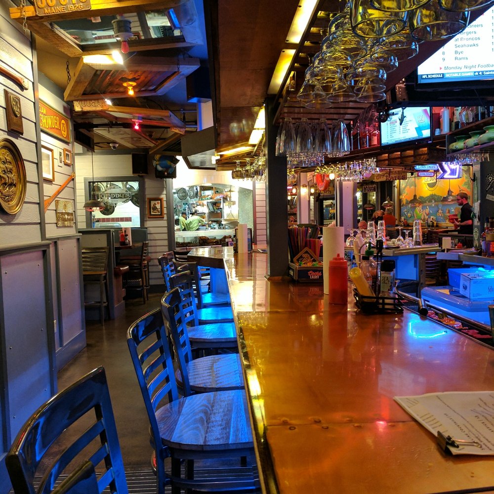 Geddy's - Nice bar with lots of seating - Seafood Near Me - Bar Harbor, Maine Geddy's - Nice bar with lots of seating - Seafood Near Me - Bar Harbor, Maine