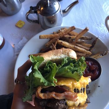 The Kitchen - Burger with egg, grilled onion, and bacon - Comfort Food Near Me - Manitou Springs, Colorado