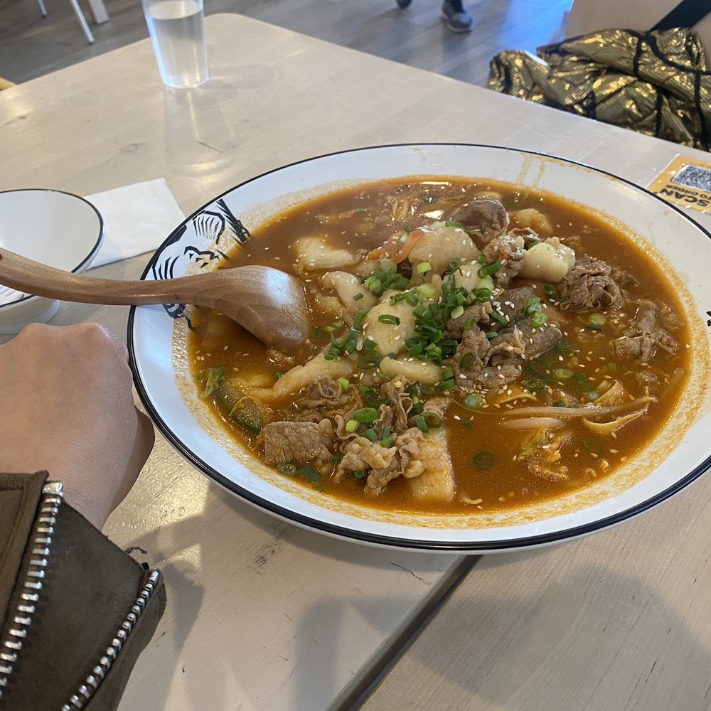 N4 Tomato noodle soup (LG compared to my fist)