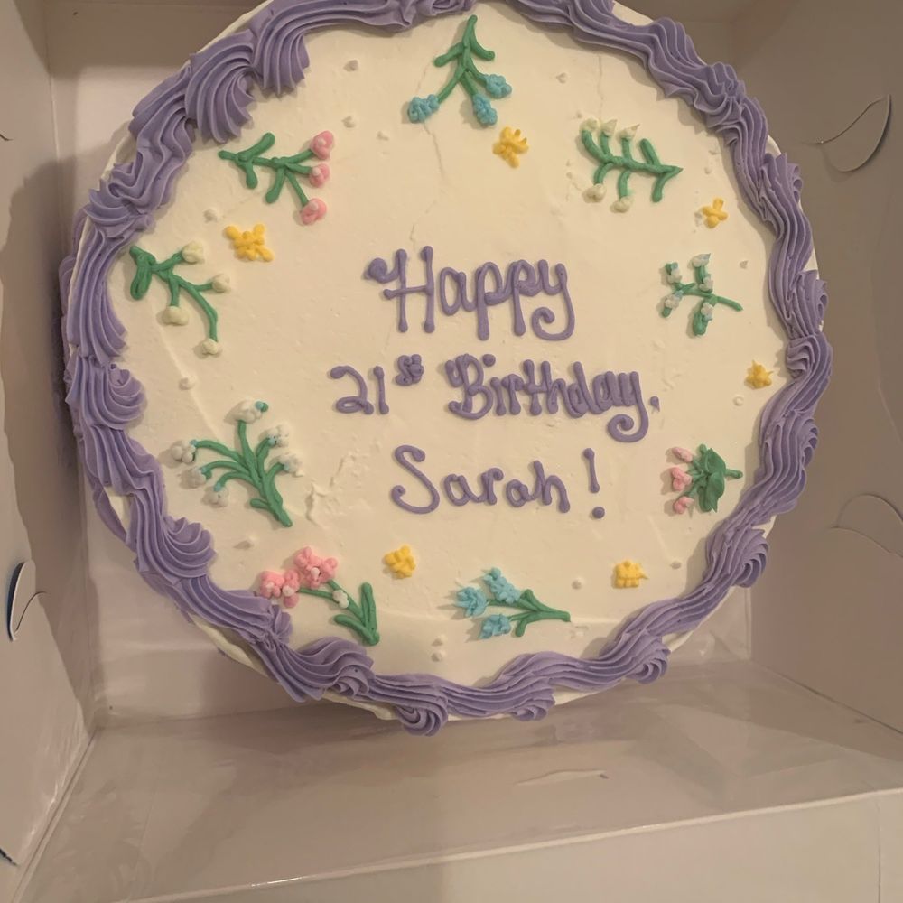 a birthday cake in a box
