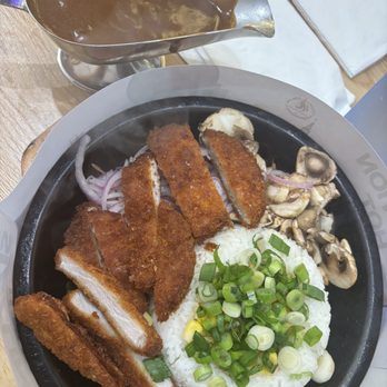 Sizzling Lunch - Pork curry katsu - Teppanyaki Near Me - Fremont, California Sizzling Lunch - Pork curry katsu - Teppanyaki Near Me - Fremont, California