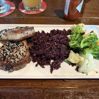 Land Ho - Tuna steak, rice, veggies - Bars Near Me - Orleans, Massachusetts Land Ho - Tuna steak, rice, veggies - Bars Near Me - Orleans, Massachusetts