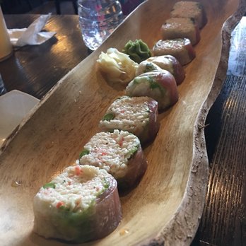 Wasabi Sushi - Typhoon. The only SEMI decent roll of the night - Japanese Near Me - Draper, Utah Wasabi Sushi - Typhoon. The only SEMI decent roll of the night - Japanese Near Me - Draper, Utah