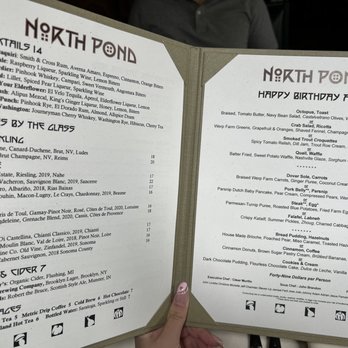North Pond - Custom menu - New American Near Me - Chicago, Illinois North Pond - Custom menu - New American Near Me - Chicago, Illinois