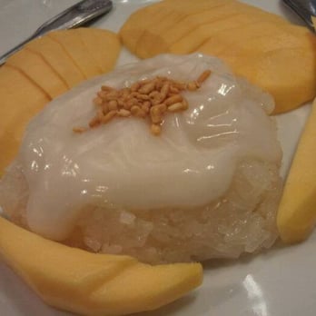Sutha Thai Kitchen - mango with sticky rice - Thai Near Me - Tustin, California