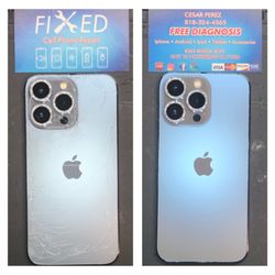 Fixed Cell Phone Repair - IPhone 13 Pro Rear Glass Repair! Come in today for any repairs!