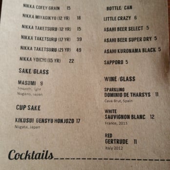 Ramen Wasabi - Drink menu - Ramen Near Me - Chicago, Illinois Ramen Wasabi - Drink menu - Ramen Near Me - Chicago, Illinois