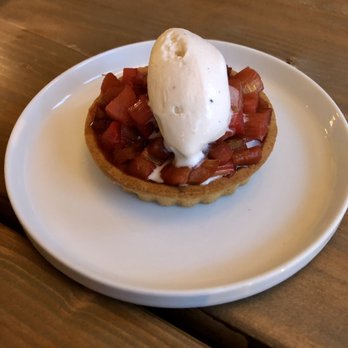 Nina May - Rhubarb dessert - New American Near Me - Washington, DC, District of Columbia Nina May - Rhubarb dessert - New American Near Me - Washington, DC, District of Columbia