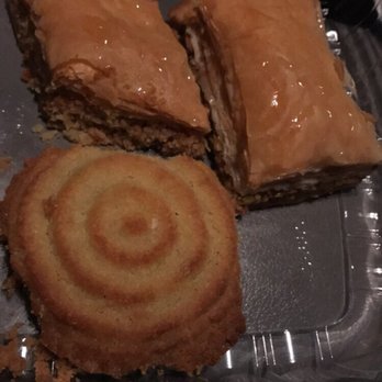 Golden Bakery - Pistachio and walnut baklava and semolina date cookie! - Bakeries Near Me - Charlotte, North Carolina