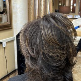 No curling iron used..