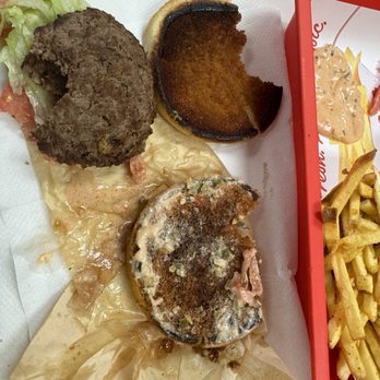 In-N-Out Burger - After taking one bit. - Burgers Near Me - Phoenix, Arizona In-N-Out Burger - After taking one bit. - Burgers Near Me - Phoenix, Arizona