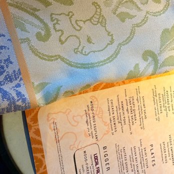 Valley Goat - Goat decorations on the napkin and menu - New American Near Me - Sunnyvale, California Valley Goat - Goat decorations on the napkin and menu - New American Near Me - Sunnyvale, California
