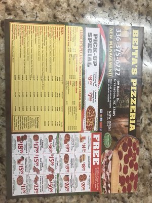 Menu photo 3 Bejtas Pizza & Subs Greensboro, NC Menu photo 3 Bejtas Pizza & Subs Greensboro, NC