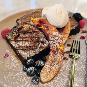 Glass Kitchen - Chocolate banana bread French toast - Breakfast & Brunch Near Me - Markham, Ontario
