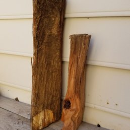 NAF wood on the left. CEF on the right.