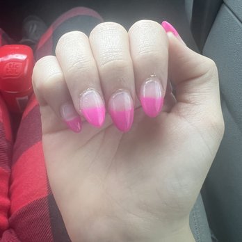 Fusion Nail & Spa - This was the application on my right hand. - Nail Salons Near Me - Huntsville, Alabama Fusion Nail & Spa - This was the application on my right hand. - Nail Salons Near Me - Huntsville, Alabama