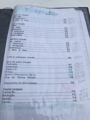 Menu photo 1 Beira D'Água Florianópolis, SC
