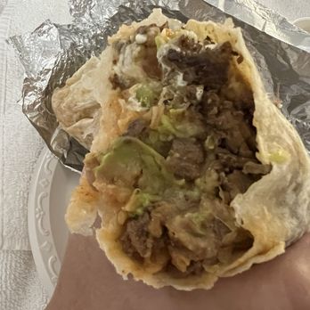 Tacos Gavilan - Super Burrito Asada minus the rice - Mexican Near Me - Santa Ana, California
