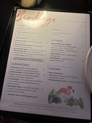 Menu photo 2 Birdcage Hollywood Hollywood, CA