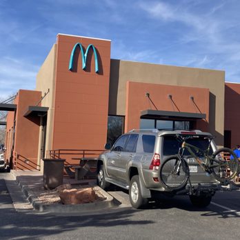 McDonald's - McDonalds in Sedona, Arizona.  Turquoise arches. - Fast Food Near Me - Sedona, Arizona