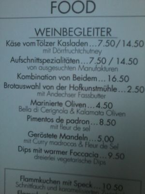 Menu photo 4 Grapes Weinbar Munich, BY