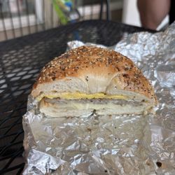 The Coffee Mill - Sausage egg and cheese bagel