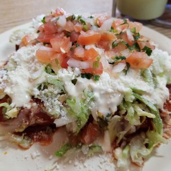 Luis's Taqueria - Chicken enchilada - didn't need the toppings - Mexican Near Me - Woodburn, Oregon Luis's Taqueria - Chicken enchilada - didn't need the toppings - Mexican Near Me - Woodburn, Oregon
