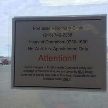 Fort Bliss Veterinary Clinic - Hours - Veterinarians Near Me Fort Bliss Veterinary Clinic - Hours - Veterinarians Near Me