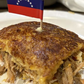Pabellon - The tail end of the cachapa. This is about a third of it. - Mexican Near Me - Pittsburgh, Pennsylvania