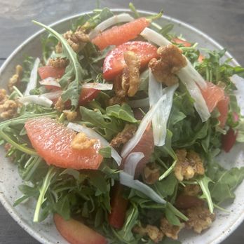 Congaree and Penn - Plum and blue cheese arugula salad. No cheese as requested, dressing on the side - Farms Near Me - Jacksonville, Florida