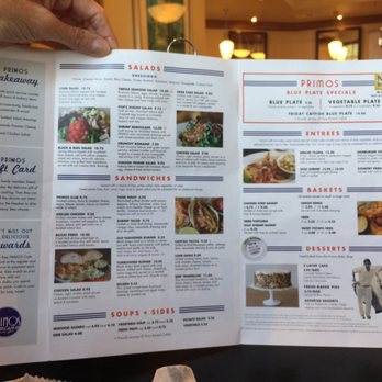 Primos Cafe - Lunch and dinner menu. - Bakeries Near Me - Flowood, Mississippi Primos Cafe - Lunch and dinner menu. - Bakeries Near Me - Flowood, Mississippi