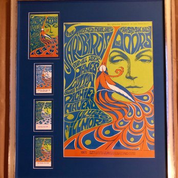 Nina's Art & Framing - Doors and Yardbirds concert poster,tickets and handbill. - Framing Near Me - Hollywood, Florida Nina's Art & Framing - Doors and Yardbirds concert poster,tickets and handbill. - Framing Near Me - Hollywood, Florida