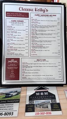 Menu photo 4 Kelly's Restaurant Cedar Springs, MI