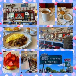 Montage of images from the Eel River Cafe