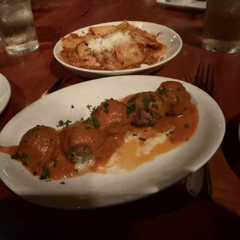 KR SteakBar - Meatball appetizer (lower) and Papardelle pasta (upper). - Steakhouses Near Me - Atlanta, Georgia KR SteakBar - Meatball appetizer (lower) and Papardelle pasta (upper). - Steakhouses Near Me - Atlanta, Georgia