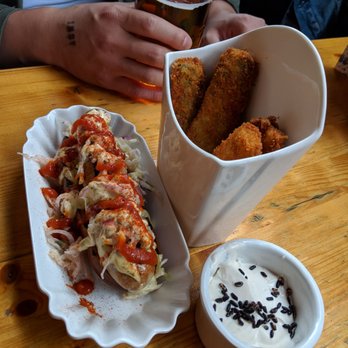 Dacha Beer Garden - Fried Pickles and Bratwurst - Beer Gardens Near Me - Washington, DC, District of Columbia