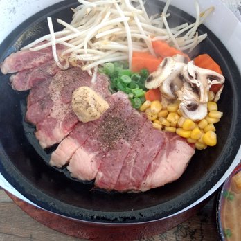 Sizzling Lunch - Angus rib eye - Japanese Near Me - San Jose, California Sizzling Lunch - Angus rib eye - Japanese Near Me - San Jose, California