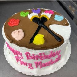 Sweet Shoppe Bakery - Custom cake for "artist" birthday party.