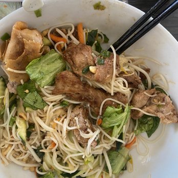 Nho Kitchen - Vermicelli bowl. The sauce is bland. Pork was too dry. Didn't enjoy it too much. But love the pho & dry pho here. - Vietnamese Near Me - Fresno, California Nho Kitchen - Vermicelli bowl. The sauce is bland. Pork was too dry. Didn't enjoy it too much. But love the pho & dry pho here. - Vietnamese Near Me - Fresno, California