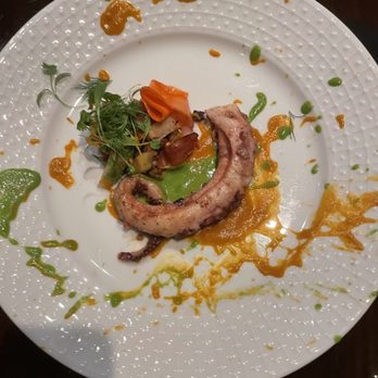 Surrell - Grilled octopus with a different sauces, all part of the 5 course tasting - Caterers Near Me - Seattle, Washington