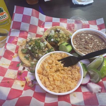 Mr Pollo Mexican Grill - Taco plate (missing one) - Mexican Near Me - Lakeland, Florida Mr Pollo Mexican Grill - Taco plate (missing one) - Mexican Near Me - Lakeland, Florida