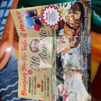 Mi Abuelito - Flyer showing new location address - Mexican Near Me - Indianapolis, Indiana