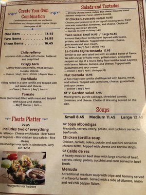Menu photo 6 La Casita Restaurant Palm Desert, CA