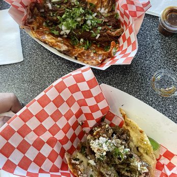 Fuego Street Tacos - Quesabirria taco and carne asada taco. - Tacos Near Me - Carson City, Nevada