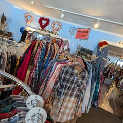 Thrifty Bootique - Upcycled items (tie dyed, patches...). We aim to keep unwanted items out of landfills and plan to work with more artists as we grow.