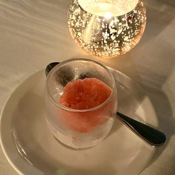 Stans Epicurean - Watermelon sorbet pallet cleanser - New American Near Me - Redington Shores, Florida