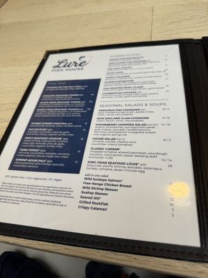 Menu photo 3 Lure Fish House Scottsdale, AZ