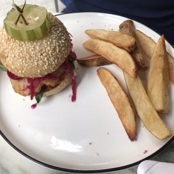a.kitchen - Crispy fish sandwich - New American Near Me - Philadelphia, Pennsylvania