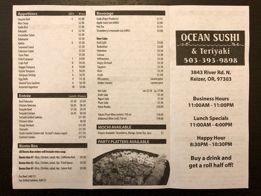 Menu photo 8 Ocean Sushi and Teriyaki Keizer, OR Menu photo 8 Ocean Sushi and Teriyaki Keizer, OR